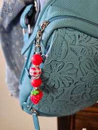 Image 3 of Strawberry Patch Purse Charm/Keychain