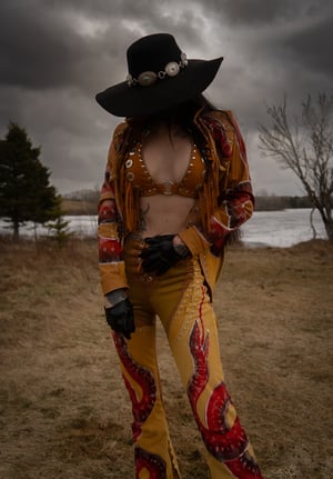 Image of Toxic Vision The Duel tan leather top