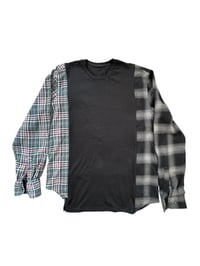 Image 2 of T-shirt noir manche chemise #1