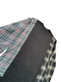 Image 3 of T-shirt noir manche chemise #1