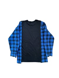 Image 4 of T-shirt noir manche chemise #2