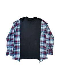 Image 2 of T-shirt noir manche chemise #3