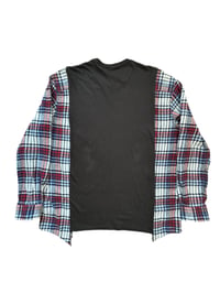 Image 4 of T-shirt noir manche chemise #3