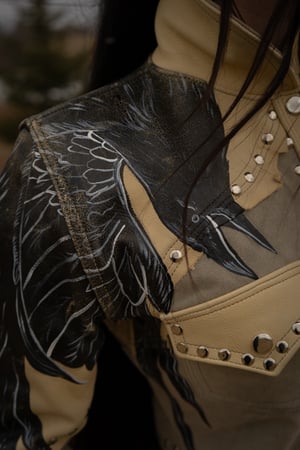 Image of Toxic Vision The Duel crow jacket