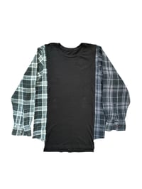 Image 2 of T-shirt noir manche chemise #4