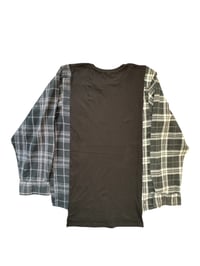 Image 4 of T-shirt noir manche chemise #4