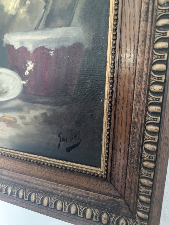 Nature morte aux groseilles et fromage 