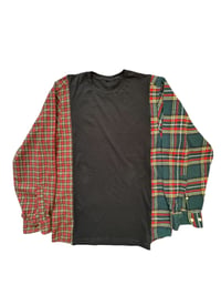 Image 2 of T-shirt noir manche chemise #5
