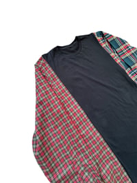 Image 3 of T-shirt noir manche chemise #5