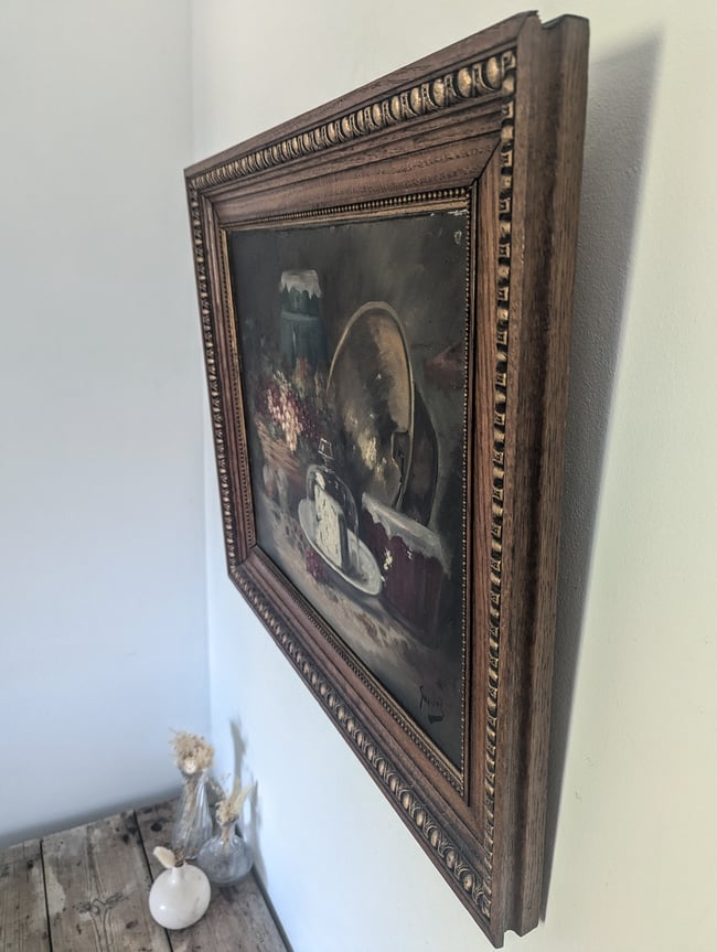 Nature morte aux groseilles et fromage 