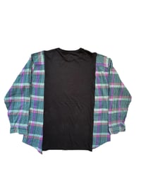 Image 4 of T-shirt noir manche chemise #6