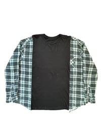 Image 2 of T-shirt noir manche chemise #7