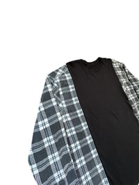 Image 3 of T-shirt noir manche chemise #7