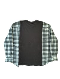 Image 4 of T-shirt noir manche chemise #7
