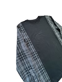 Image 3 of T-shirt noir manche chemise #8