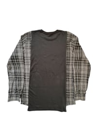 Image 4 of T-shirt noir manche chemise #8