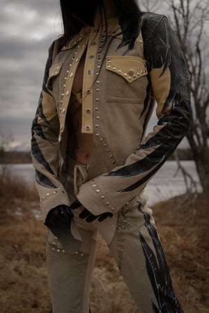 Image of Toxic Vision The Duel crow jacket