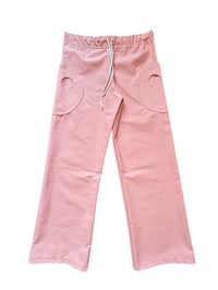 Image 2 of Pantalon Pink Moon ( en denim rose saumon )