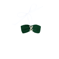 Image 1 of CANDY DEEP GREEN NECK TIE TOP