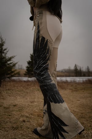 Image of Toxic Vision The Duel leather crow pants