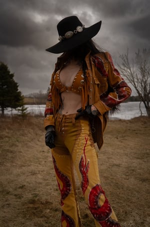 Image of Toxic Vision The Duel leather serpent pants