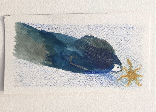 Sun watcher ~ Original painting