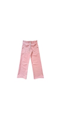 Image 1 of Pantalon Pink Moon ( en denim rose saumon )