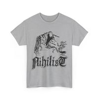 Nihilist Ghost T shirt Athletic Gray