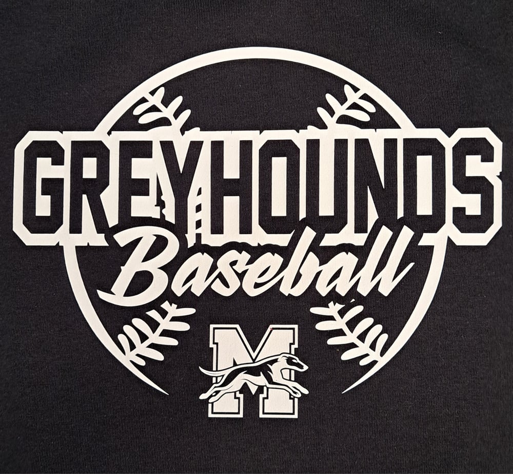 Monessen Greyhounds Baseball-Logo-Long Sleeve Tee ( FUNDRAISER )