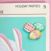 Image 6 of Bunny Cake jumbo recipe card plaque 