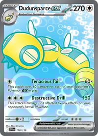 Dudunsparce ex - 178/159 - SV09: Journey Together - Near Mint