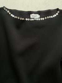 Image 5 of  Balerina off shoulder sweatshirt with mother of pearl buttons 