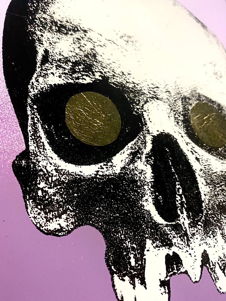 Image of 'janus eye' reverse glass painting