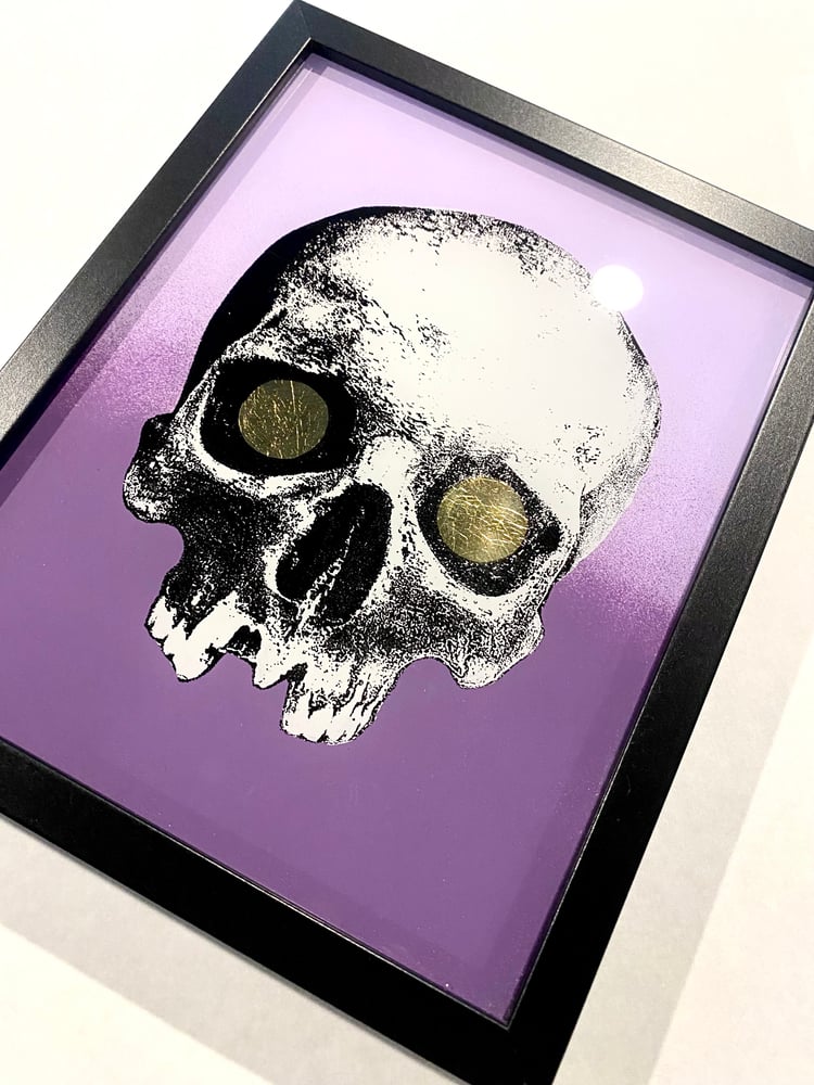 Image of 'janus eye' reverse glass painting