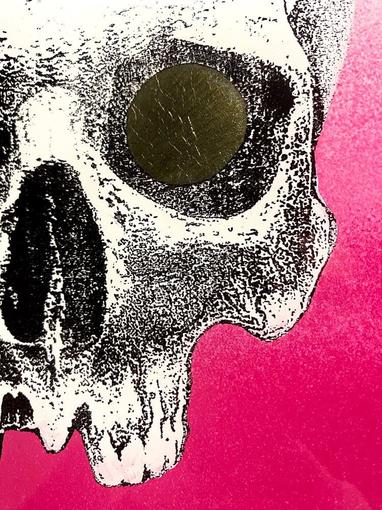 Image of 'janus eye' reverse glass painting