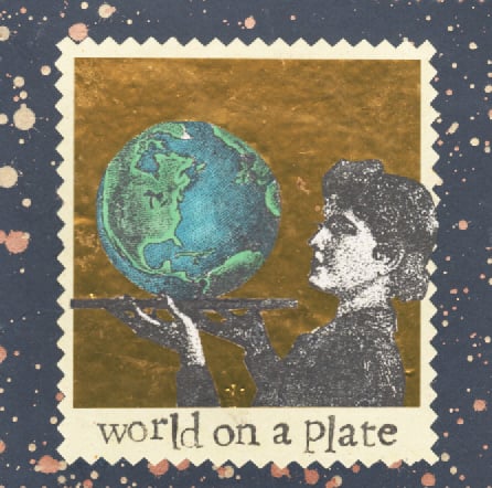 Image of the world on a plate