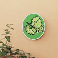 Image 3 of Jim Woodring Acrylic Wall Worm Clock 