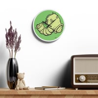 Image 7 of Jim Woodring Acrylic Wall Worm Clock 
