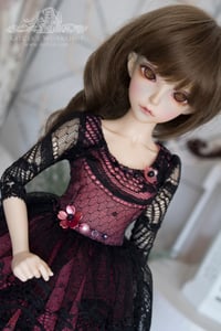 Image 4 of Black and pink lace set for MNF/PetiteMarionette girls