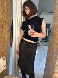 Image 1 of Luna — Baby Alpaca Suri Sleeveless Knit Top  Black 
