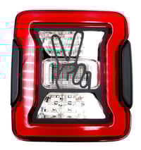 Image 2 of Two finger wave brake tail light cover