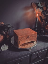 Image 1 of Leather covered jewelry box 