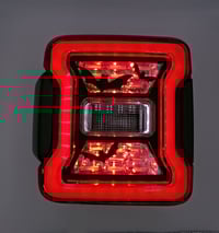 Image 4 of Bat brake tail light covers / fits 2018-21 wrangler JL with LED lights