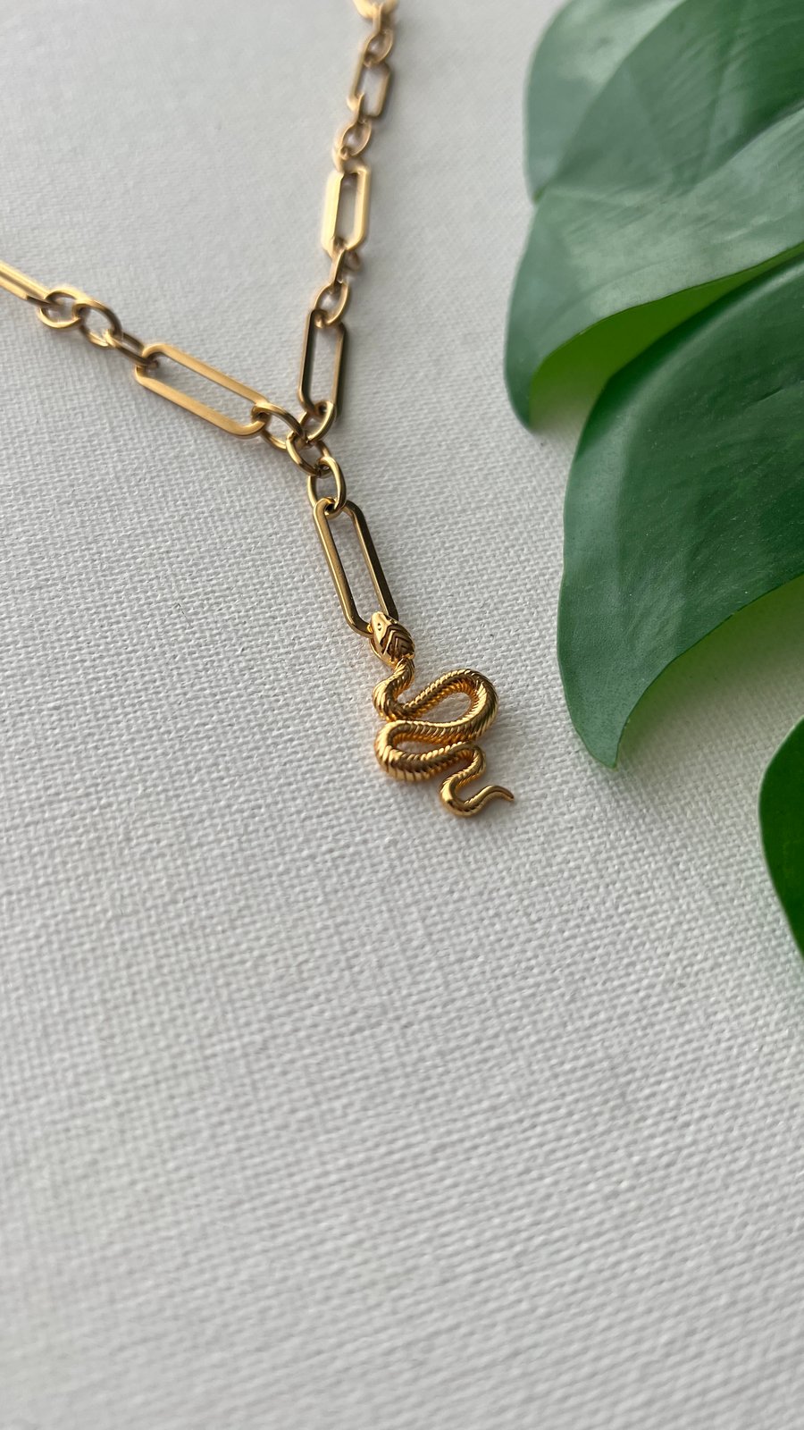 Image of HISS • Snake Drop Necklace