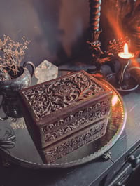 Image 1 of Little carved wood box