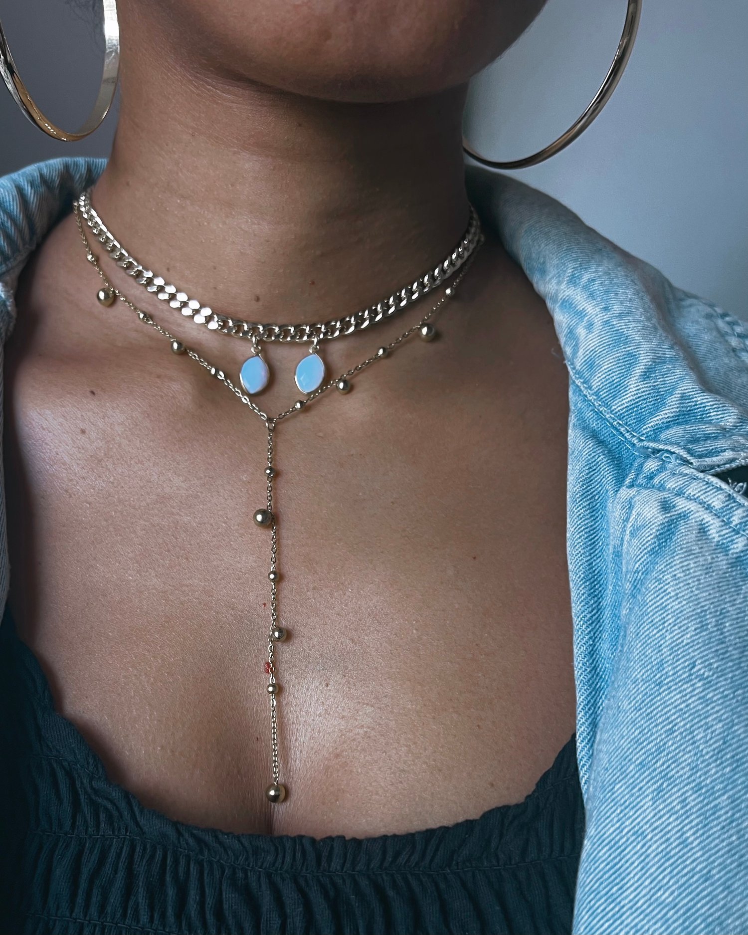 Image of RESA • Double Opalite Necklace