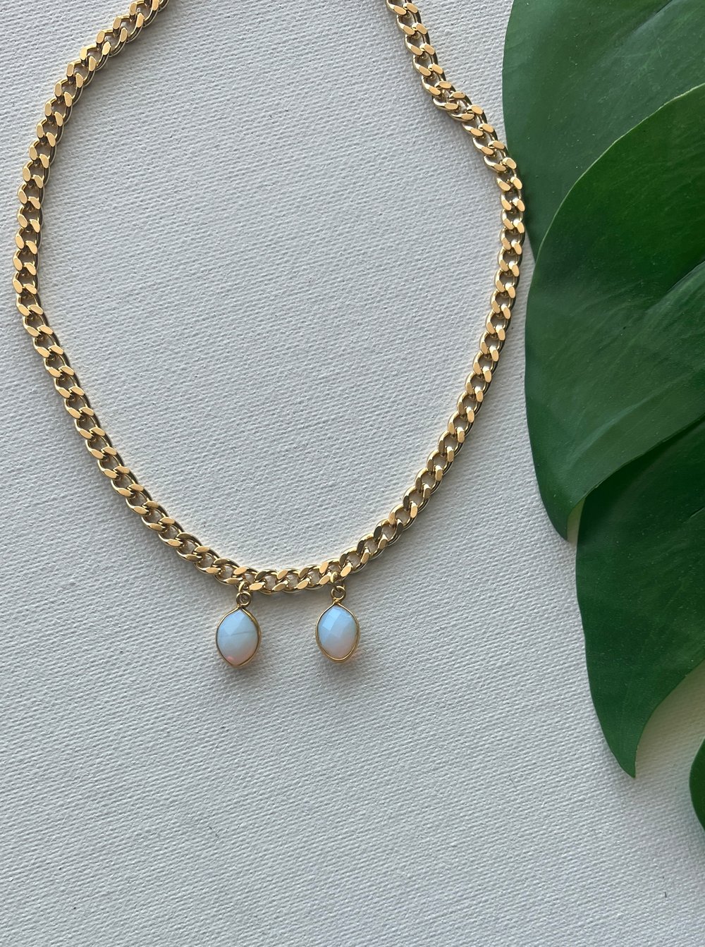 Image of RESA • Double Opalite Necklace