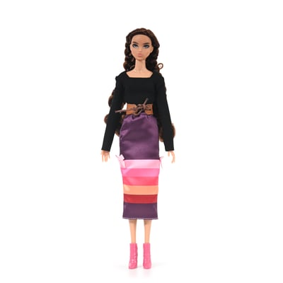 Image of Giizhik - Indigenous Ribbon Skirt Doll