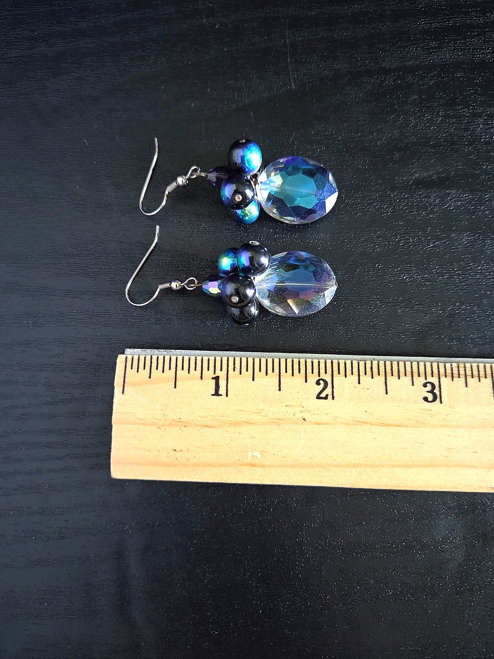 Image of Galaxy-Inspired Handmade Dangle Earrings