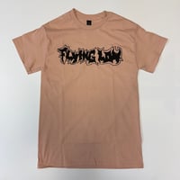 Flying Low Eli Logo T-Shirt Peach/Black